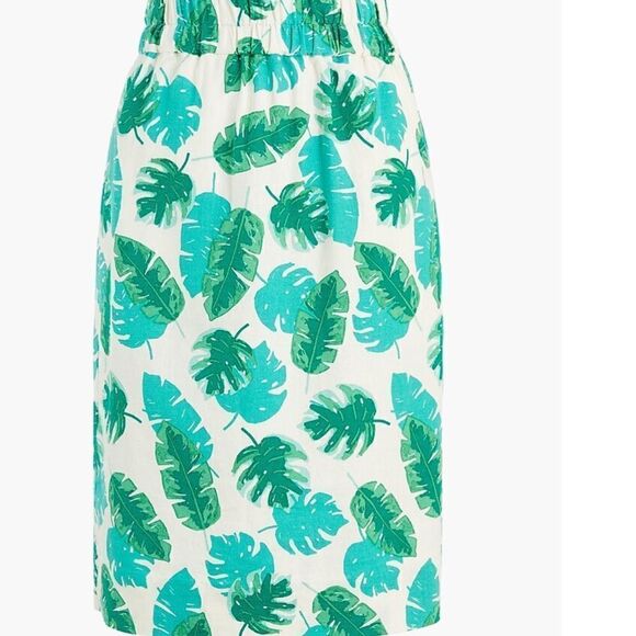 NWT J. Crew linen blend fully lined skirt Small - Picture 1 of 10
